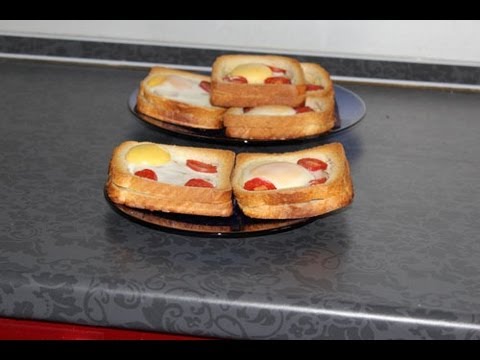 Горячие бутерброды 'Сытные'.Видео-рецепты сайта tunya.ru
