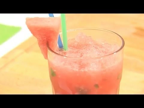 Освежающий арбузный коктейль Домашние рецепты