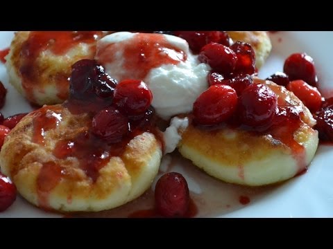     - Cottage cheese pancakes with cranberries (English subtitles)