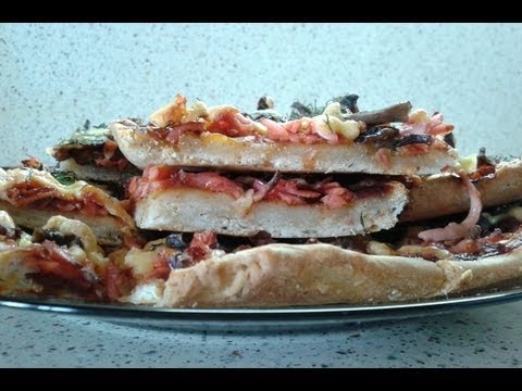 Домашняя пицца с грибами-пошаговый рецепт