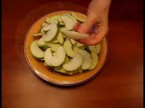 Постный пирог-галета с яблоками