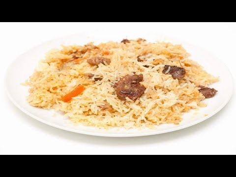   . | How to cook steamed rice with meat.