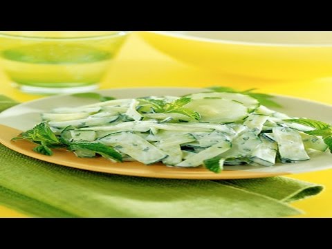     . | How to prepare a salad of cucumbers.