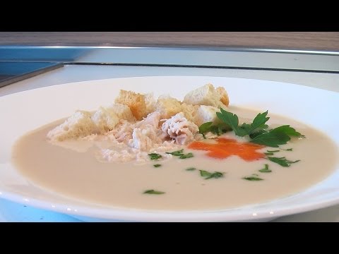 Суп-пюре из курицы видео рецепт