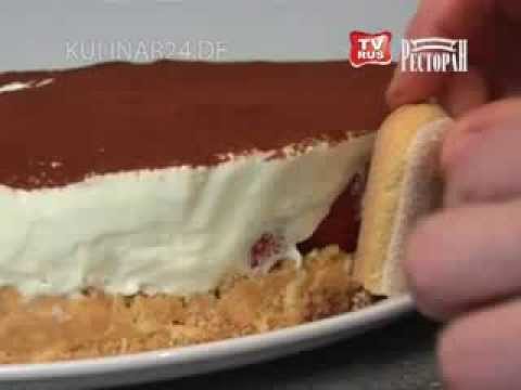 Торт 'Клубничный тирамису' Kulinar24TV