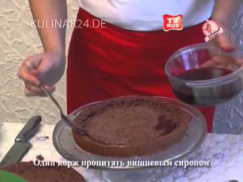 Торт 'Вишня в шоколаде' Kulinar24TV