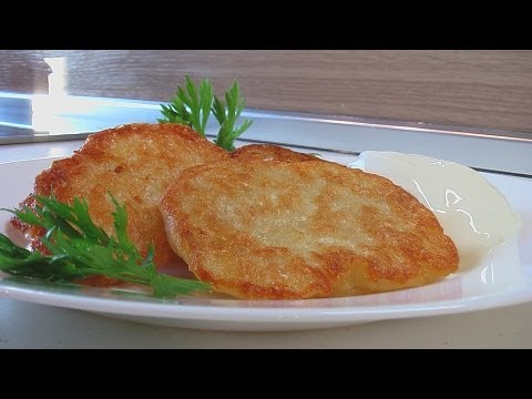 Картофельные оладьи (на дрожжах) видео рецепт