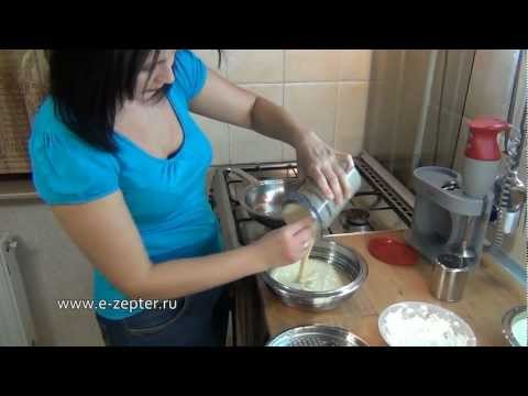 Сырные блины с луковым припёком - видео рецепт