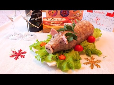 Вкусный холодец из свиной рульки и курицы Новогодние рецепты