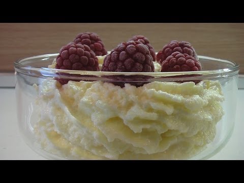 Десерт 'Творожный крем' видео рецепт