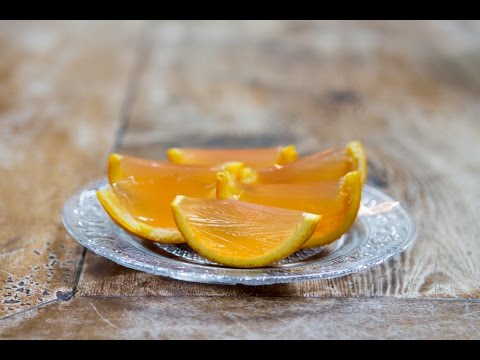 Рецепт желе 'Апельсиновые дольки' - десерт от блоггера Сони Руденко и Healthy Paradise Project