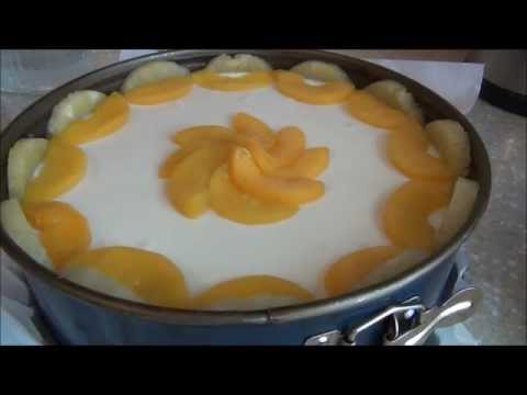 Торт-суфле 'Нежность' с персиками. Готовим вместе