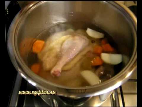 Куриный бульон в скороварке Zepter - видео рецепт