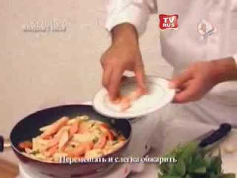 Макароны с лососем Kulinar24TV