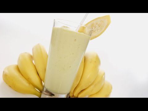 Молочный банановый коктейль. Легкий рецепт!