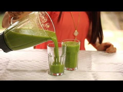 Зеленый коктейль - рецепт