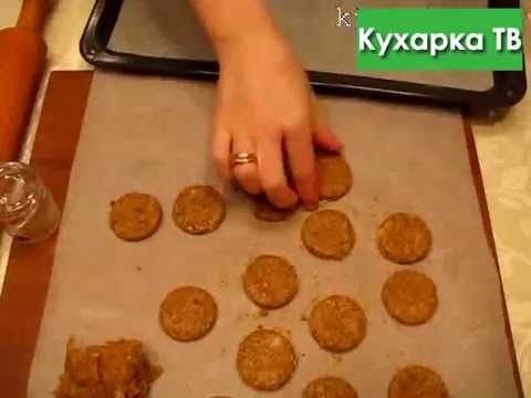 Овсяное печенье с грецкими орехами