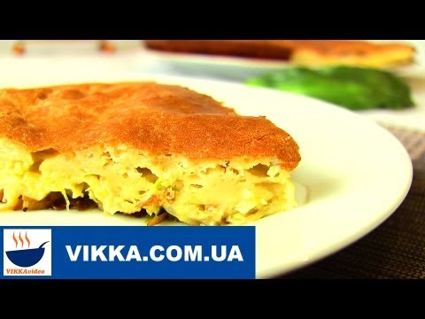 Ленивый пирог с капустой на кефире | VIKKAvideo