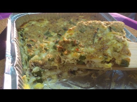 Белковый рецепт 15. Пирог с яйцом и луком