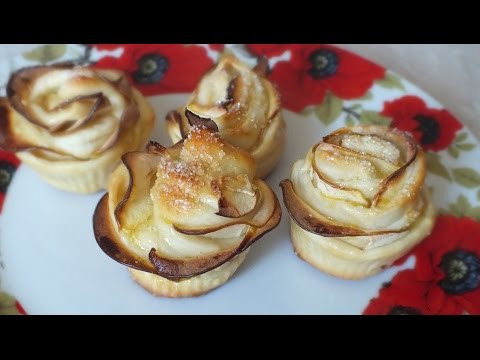Красивые Пирожки с яблоками из дрожжевого теста в духовке