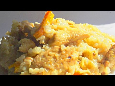 Рис по-Китайски с Курицей и Имбирем кулинарный видео рецепт