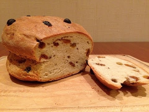 Хлеб с изюмом из пшеничной и ржаной муки