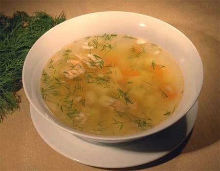 Суп из брюшек семги. Полезное блюдо