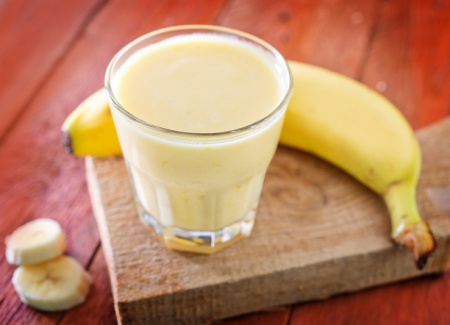 Рецепт молочного коктейля с бананом