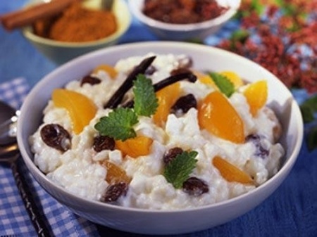 Рецепт рисового крема с абрикосами