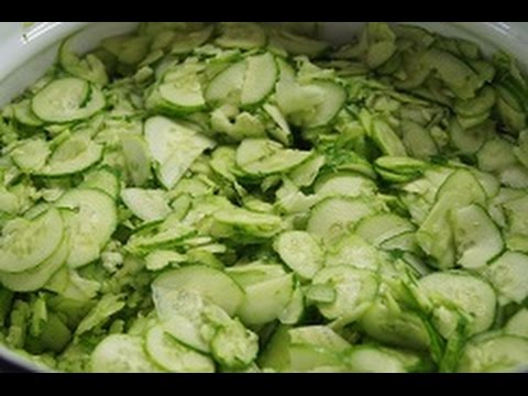 Салат из огурцов (заготовка на зиму)