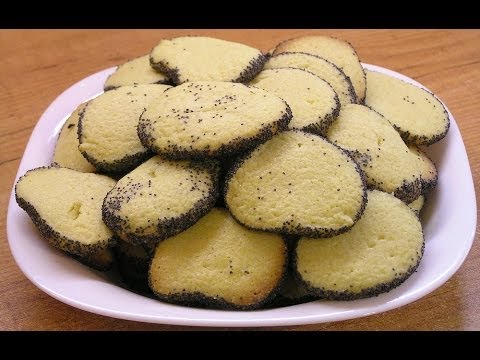 Песочное печенье с маком / Homemade shortbread cookies with poppy