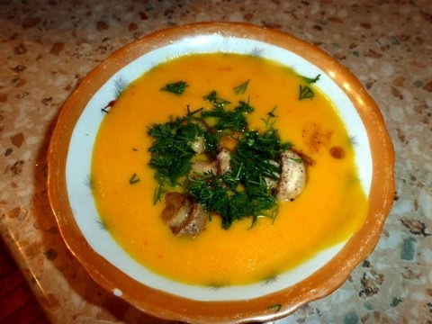 Мамин тыквенный суп-пюре (pumpkin soup)