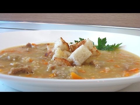 Суп гороховый видео рецепт