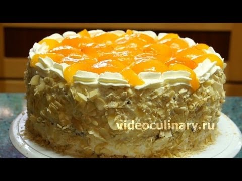 Рецепт - Бисквитный торт Абрикос от http://videoculinary.ru