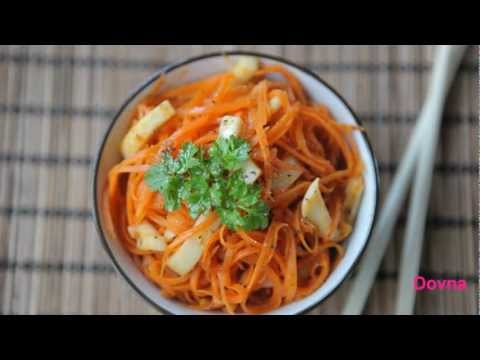 рецепт морковный салат с кальмарами по-корейски