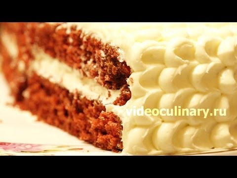 Рецепт - Торт Красный бархат или Red Velvet cake от http://videoculinary.ru