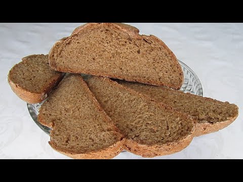 Хлеб ПШЕНИЧНО-РЖАНОЙ Хлеб из ржаной муки! Выпечка хлеба! Рецепт домашнего хлеба в духовке! Тесто