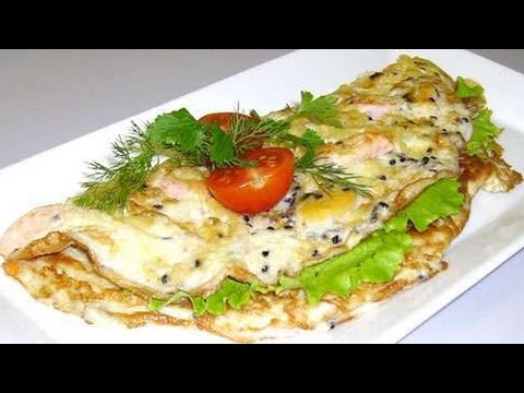 Как приготовить омлет со шпинатом. | How to cook an omelet with spinach.